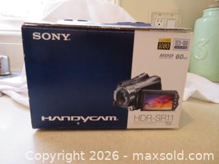 MaxSold Auction: Sony Camcorder - Handycam HDR-SR11 - San Bruno (California, USA) SELLER MANAGED Downsizing Online Auction - 2nd Avenue