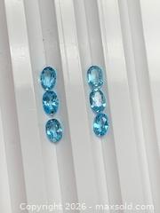 MaxSold Auction: GENUINE!!! (2.49ctw) SIX!! BOOMING PERFECT BLUE TOPAZ GEMSTONES - Toronto (Ontario, Canada) SELLER MANAGED Downsizing Online Auction -  Queen Street East