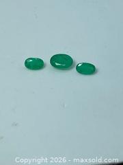 MaxSold Auction: GENUINE OVAL EMERALDS!! (0.95ctw) 3 GEMSTONE SET - Toronto (Ontario, Canada) SELLER MANAGED Downsizing Online Auction -  Queen Street East