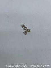 MaxSold Auction: NATURAL!! DIAMONDS (0.14ctw)   Four Pieces of Round Brilliant Cut Champagne Diamonds,  - Toronto (Ontario, Canada) SELLER MANAGED Downsizing Online Auction -  Queen Street East