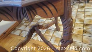 MaxSold Auction: Antique Carved All-Wood Accent Table - Ottawa (Ontario, Canada) SELLER MANAGED Downsizing Online Auction - Sarsfield Road