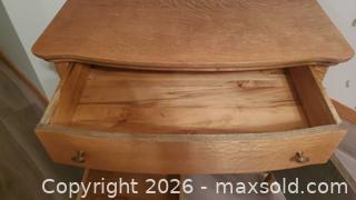 MaxSold Auction: Antique Solid Oak Small Dresser / Bedside Cabinet - Ottawa (Ontario, Canada) SELLER MANAGED Downsizing Online Auction - Sarsfield Road