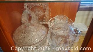 MaxSold Auction: Assorted Pinwheel Cut Glass / Lead Crystal Lot, 9 Pieces (1C) - Ottawa (Ontario, Canada) SELLER MANAGED Downsizing Online Auction - Sarsfield Road