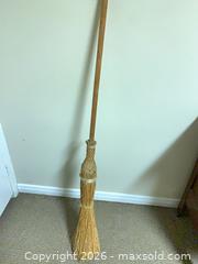 MaxSold Auction: Decorative Corn Straw Broom with Stained Wood Handle - Ottawa (Ontario, Canada) SELLER MANAGED Downsizing Online Auction - Sarsfield Road