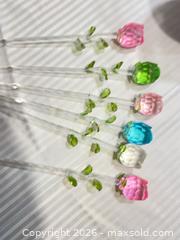 MaxSold Auction: Decorative Glass Tulip Stem Set with Vase - Ottawa (Ontario, Canada) SELLER MANAGED Downsizing Online Auction - Sarsfield Road