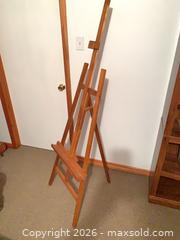 MaxSold Auction: Floor/Studio Wooden Easel, Pine A-frame Tripod, Adjustable 60–72 in - Ottawa (Ontario, Canada) SELLER MANAGED Downsizing Online Auction - Sarsfield Road