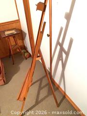 MaxSold Auction: Floor/Studio Wooden Easel, Pine A-frame Tripod, Adjustable 60–72 in - Ottawa (Ontario, Canada) SELLER MANAGED Downsizing Online Auction - Sarsfield Road