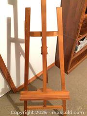 MaxSold Auction: Floor/Studio Wooden Easel, Pine A-frame Tripod, Adjustable 60–72 in - Ottawa (Ontario, Canada) SELLER MANAGED Downsizing Online Auction - Sarsfield Road