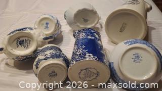 MaxSold Auction: Lot of English Blue & White Transferware Pitchers, Creamers, Sugar bowls - Ottawa (Ontario, Canada) SELLER MANAGED Downsizing Online Auction - Sarsfield Road