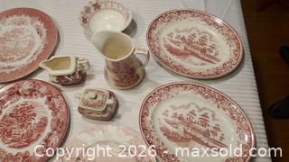 MaxSold Auction: Mixed Lot Pink Transferware , 17 pcs - Ottawa (Ontario, Canada) SELLER MANAGED Downsizing Online Auction - Sarsfield Road