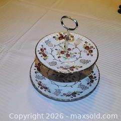 MaxSold Auction: Two-Tier Ironstone and Metal Serving Stand - Ottawa (Ontario, Canada) SELLER MANAGED Downsizing Online Auction - Sarsfield Road