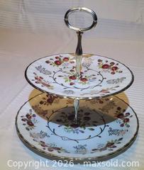 MaxSold Auction: Two-Tier Ironstone and Metal Serving Stand - Ottawa (Ontario, Canada) SELLER MANAGED Downsizing Online Auction - Sarsfield Road