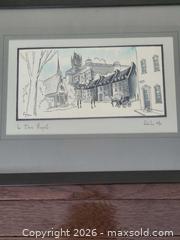 MaxSold Auction: SERGE PAQUE "le bloc Royale" QUEBEC 1974 ORIGINAL WATERCOLOR PAINTING - Toronto (Ontario, Canada) SELLER MANAGED Downsizing Online Auction - Kempsell Crescent