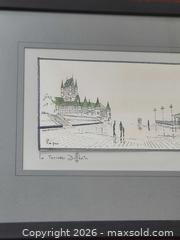 MaxSold Auction: SERGE PAQUE "le Terrasse Dufferin" QUEBEC 1974 ORIGINAL WATERCOLOR PAINTING - Toronto (Ontario, Canada) SELLER MANAGED Downsizing Online Auction - Kempsell Crescent