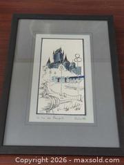 MaxSold Auction: SERGE PAQUE "Rue des Remparts" QUEBEC 1974 ORIGINAL WATERCOLOR PAINTING - Toronto (Ontario, Canada) SELLER MANAGED Downsizing Online Auction - Kempsell Crescent