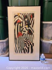 MaxSold Auction: Tribal Stripes serigraph by Irene Klar 1992 - Toronto (Ontario, Canada) SELLER MANAGED Downsizing Online Auction - Kempsell Crescent