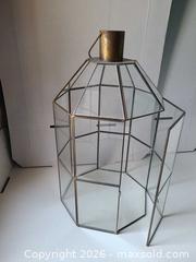 MaxSold Auction: Vintage Brass and Glass Display Case Lantern Terrarium - Toronto (Ontario, Canada) SELLER MANAGED Downsizing Online Auction - Kempsell Crescent