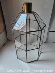 MaxSold Auction: Vintage Brass and Glass Display Case Lantern Terrarium - Toronto (Ontario, Canada) SELLER MANAGED Downsizing Online Auction - Kempsell Crescent