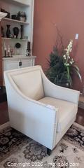 MaxSold Auction: Accent Chair with Linen-Like Fabric & Nailhead Trim C - Whitchurch-Stouffville (Ontario, Canada) Downsizing Online Auction - Grayfield Drive