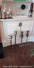 MaxSold Auction: Assorted Hurricane Vase Candle Holders, Various Heights B - Whitchurch-Stouffville (Ontario, Canada) Downsizing Online Auction - Grayfield Drive