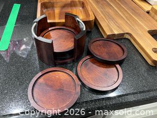 MaxSold Auction: Assorted Wood, Bamboo & Ceramic Serving Boards & Coasters B - Whitchurch-Stouffville (Ontario, Canada) Downsizing Online Auction - Grayfield Drive