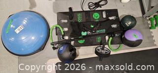 MaxSold Auction: BodyBoss Home Gym / Workout Equipment Set with BOSU B - Whitchurch-Stouffville (Ontario, Canada) Downsizing Online Auction - Grayfield Drive