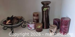 MaxSold Auction: Decorative Vase & Centerpiece Set with Candles and Holders B - Whitchurch-Stouffville (Ontario, Canada) Downsizing Online Auction - Grayfield Drive