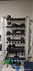 MaxSold Auction: Life Fitness Dumbbell Rack D - Whitchurch-Stouffville (Ontario, Canada) Downsizing Online Auction - Grayfield Drive