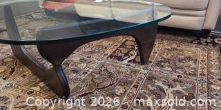 MaxSold Auction: Organic Kidney-Shaped Glass Top Coffee Table with Wood Base C - Whitchurch-Stouffville (Ontario, Canada) Downsizing Online Auction - Grayfield Drive