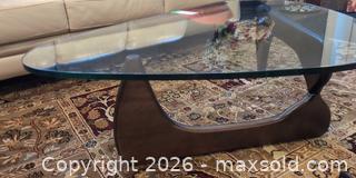 MaxSold Auction: Organic Kidney-Shaped Glass Top Coffee Table with Wood Base C - Whitchurch-Stouffville (Ontario, Canada) Downsizing Online Auction - Grayfield Drive