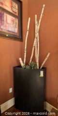 MaxSold Auction: Tall Floor Planter Box with Decorative Birch Branches C - Whitchurch-Stouffville (Ontario, Canada) Downsizing Online Auction - Grayfield Drive