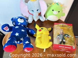 MaxSold Auction: Lot: 4 Plush Toys + My Hero Academia Katsuki Bakugo Figure - San Diego (California, USA) SELLER MANAGED Reseller Online Auction - Miramar Road