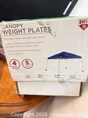 MaxSold Auction: Quest Canopy Weight Plates 4-pack — 5 lbs Each - San Diego (California, USA) SELLER MANAGED Reseller Online Auction - Miramar Road