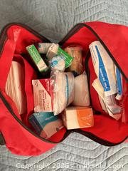 MaxSold Auction: Set of 7 Red Emergency First Aid Kit Pouches with Star of Life - San Diego (California, USA) SELLER MANAGED Reseller Online Auction - Miramar Road