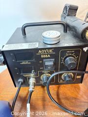 MaxSold Auction: Soldering / SMD Rework Station Lot — Hakko FR-801 & Aoyue 888A - San Diego (California, USA) SELLER MANAGED Reseller Online Auction - Miramar Road
