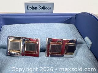 MaxSold Auction: DOLAN BULLOCK Hematite Sterling Silver 14K Cufflinks - Toronto (Ontario, Canada) SELLER MANAGED Reseller Online Auction - Chesswood Drive