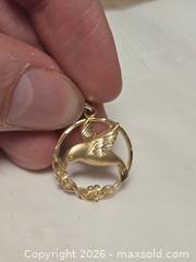 MaxSold Auction: MA Stamped Handmade Hummingbird Pendant 14K Gold - Toronto (Ontario, Canada) SELLER MANAGED Downsizing Online Auction - Mcadam Avenue