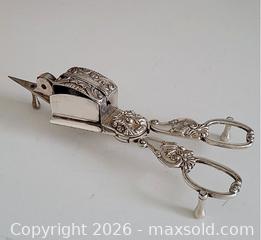 MaxSold Auction: Antique Silver Plated Candle Snuffer  - Newmarket (Ontario, Canada) SELLER MANAGED Downsizing Online Auction - Amberlee Court.