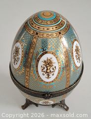 MaxSold Auction: French Egg Jewelry / Trinket Box - Newmarket (Ontario, Canada) SELLER MANAGED Downsizing Online Auction - Amberlee Court.