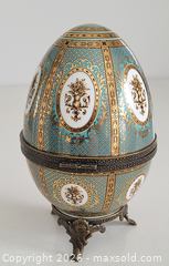 MaxSold Auction: French Egg Jewelry / Trinket Box - Newmarket (Ontario, Canada) SELLER MANAGED Downsizing Online Auction - Amberlee Court.