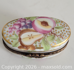 MaxSold Auction: Limoges Trinket Box  - Newmarket (Ontario, Canada) SELLER MANAGED Downsizing Online Auction - Amberlee Court.