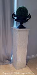 MaxSold Auction: Marble Pedestal / Stand (A) - Newmarket (Ontario, Canada) SELLER MANAGED Downsizing Online Auction - Amberlee Court.