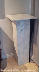 MaxSold Auction: Marble Pedestal / Stand (B) - Newmarket (Ontario, Canada) SELLER MANAGED Downsizing Online Auction - Amberlee Court.