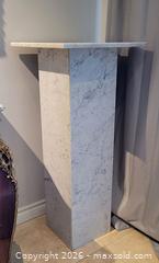 MaxSold Auction: Marble Pedestal / Stand (B) - Newmarket (Ontario, Canada) SELLER MANAGED Downsizing Online Auction - Amberlee Court.