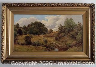 MaxSold Auction:  Oil Painting -WILLIAM EDMOND BENGER (British, 1841-1915) - Newmarket (Ontario, Canada) SELLER MANAGED Downsizing Online Auction - Amberlee Crt.