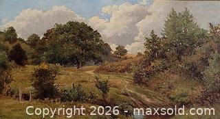 MaxSold Auction:  Oil Painting -WILLIAM EDMOND BENGER (British, 1841-1915) - Newmarket (Ontario, Canada) SELLER MANAGED Downsizing Online Auction - Amberlee Crt.