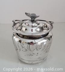 MaxSold Auction: Silver Plated Tea Caddy - Newmarket (Ontario, Canada) SELLER MANAGED Downsizing Online Auction - Amberlee Court.