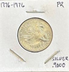 MaxSold Auction: 1776-1976 US Silver Proof Bicentennial Quarter  - Newmarket (Ontario, Canada) PARTNER MANAGED Reseller Online Auction - Walter Avenue