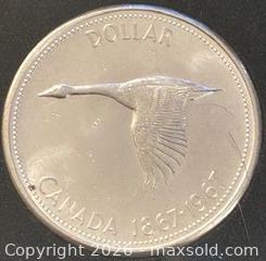 MaxSold Auction: 1867-1967 Cdn. 100th Anniversary of Canada 1 Dollar  - Newmarket (Ontario, Canada) PARTNER MANAGED Reseller Online Auction - Walter Avenue