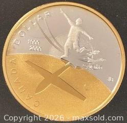 MaxSold Auction: 1909-2009 Cdn. Silver Proof 100th Anniversary of Flight in Canada 1 Dollar  - Newmarket (Ontario, Canada) PARTNER MANAGED Reseller Online Auction - Walter Avenue